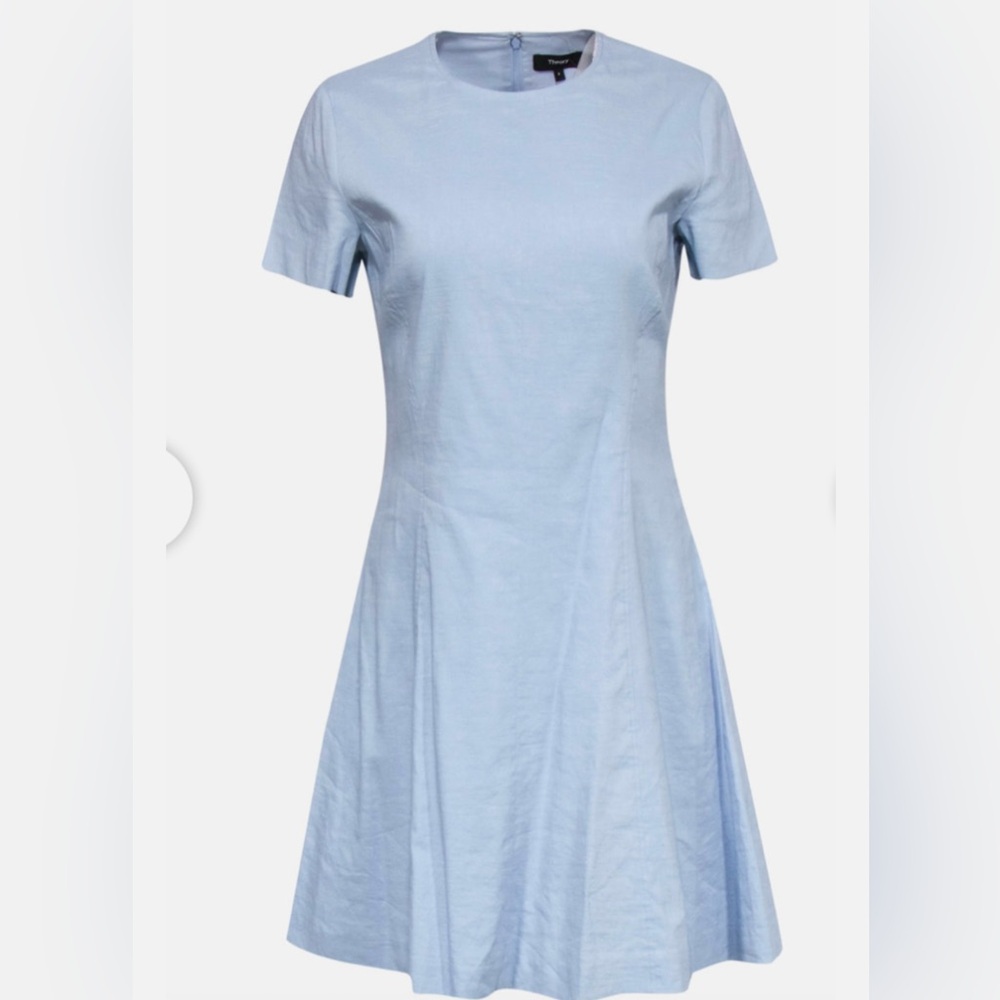 Theory linen bluebell dress